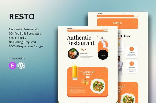 Cover Image - Restolux -Elementor Template Kit
